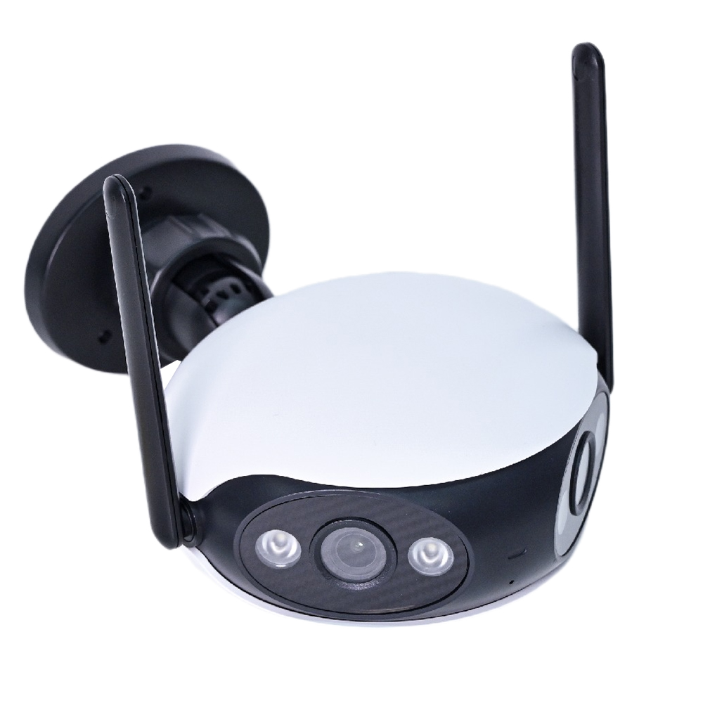 4MP Dual Lens Panoramic Fixed Network Camera Dual Lens 180 Degree Panoramic Surveillance CCTV Camera Wireless
